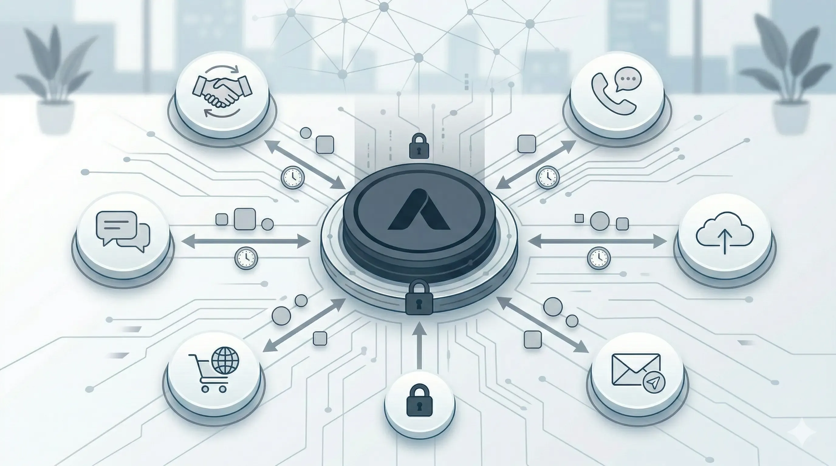 Схема интеграции CRM, ERP, 1С и API: обмен данными между системами бизнеса